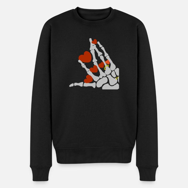 EWIGE LIEBE - Männer Premium Bio Pullover - Schwarz
