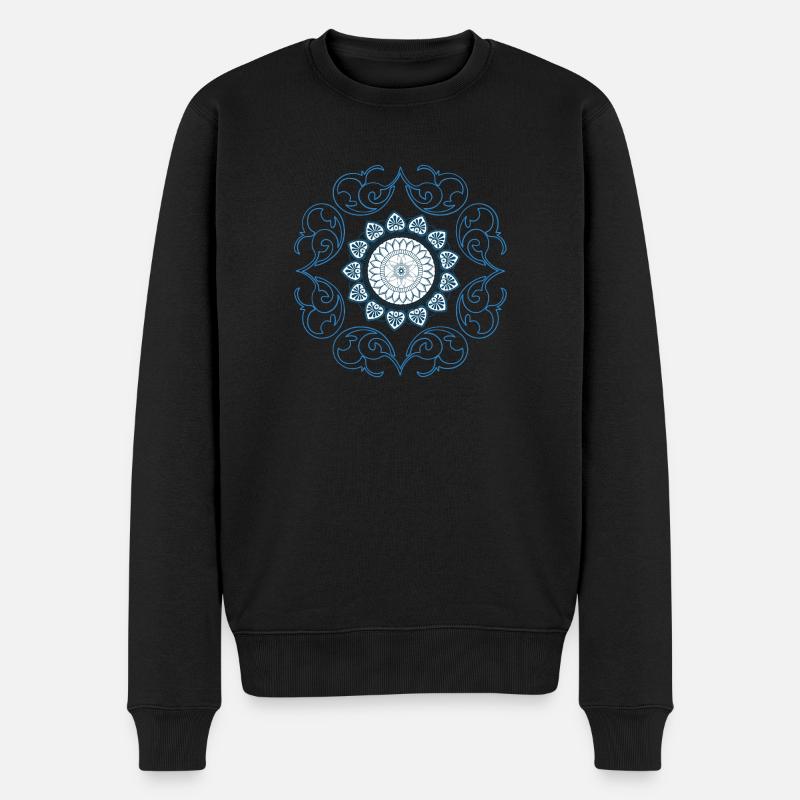Ornament - Männer Premium Bio Pullover - Schwarz