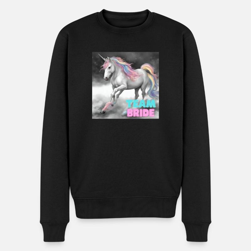 TEAM Bride - Junggesellinenabschied - Männer Premium Bio Pullover - Schwarz