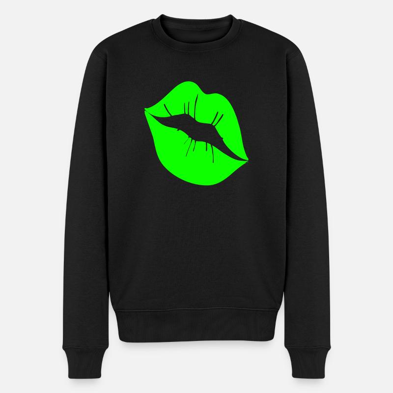 Bouche Baiser Baiser Bouche - Pull Premium bio Homme - noir