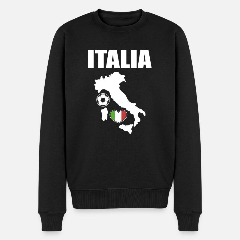 Italie - Pull Premium bio Homme - noir