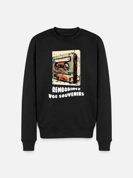 Rembobinez vos souvenirs - Pull Premium bio Homme - noir