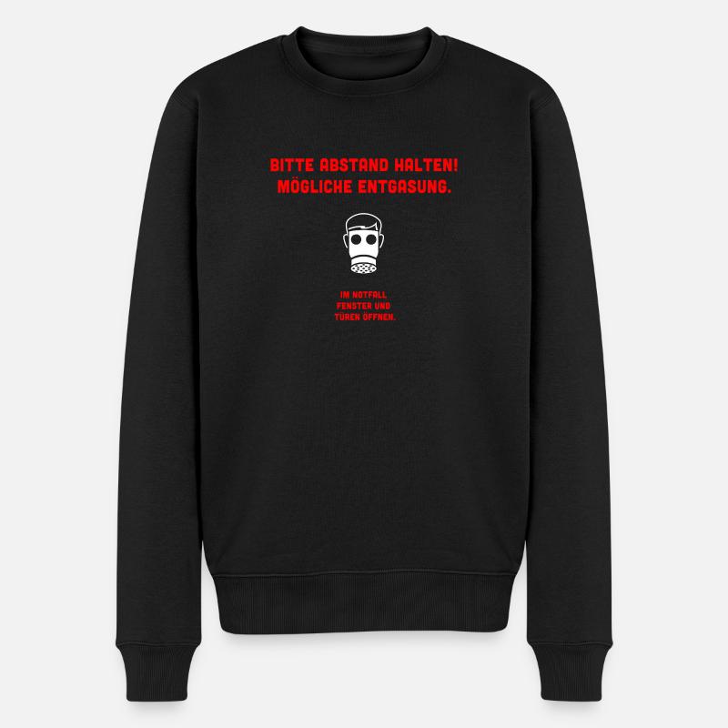 Entgasung - Männer Premium Bio Pullover - Schwarz