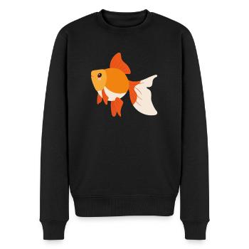 Goldfisch - Männer Premium Bio Pullover - Schwarz - Vorne - Nico (187cm)