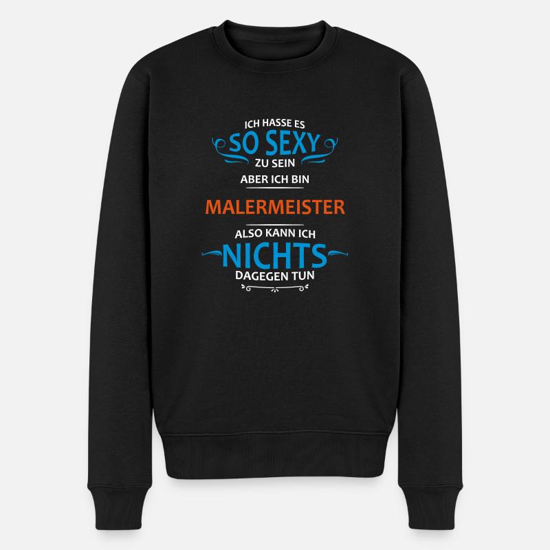 Malermeister Beruf - Männer Premium Bio Pullover - Schwarz