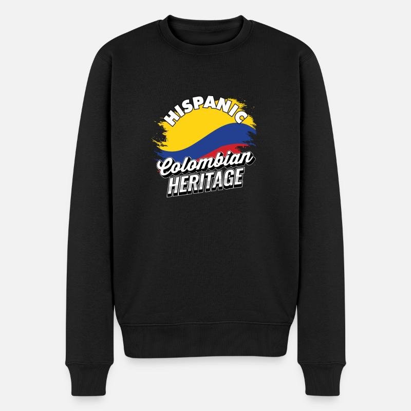 Hispano-Colombien Pride Colombia - Pull Premium bio Homme - noir