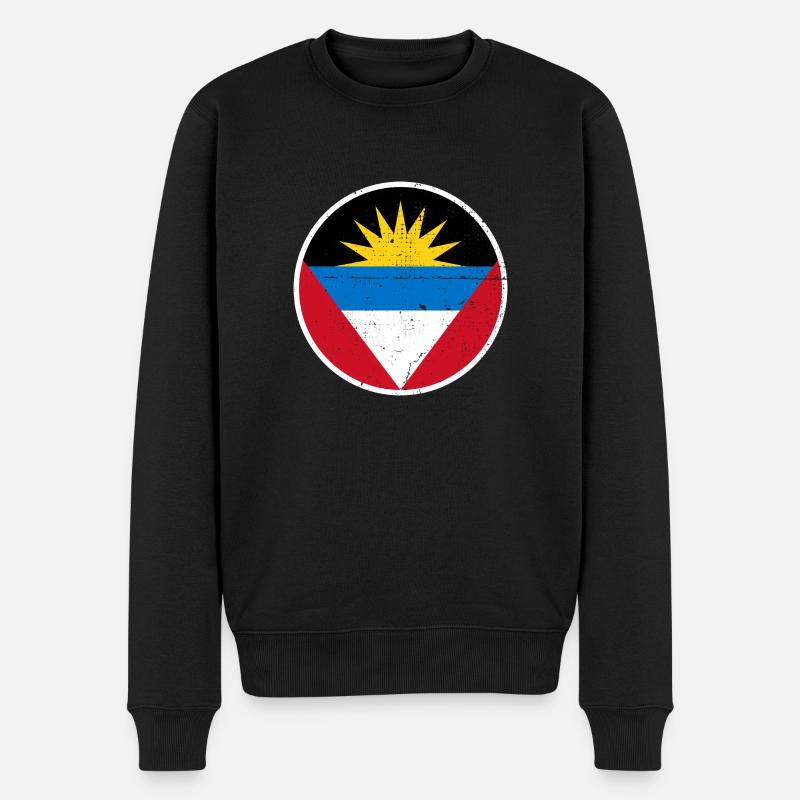 Antigua & Barbuda Drapeau Antiguan - Pull Premium bio Homme - noir