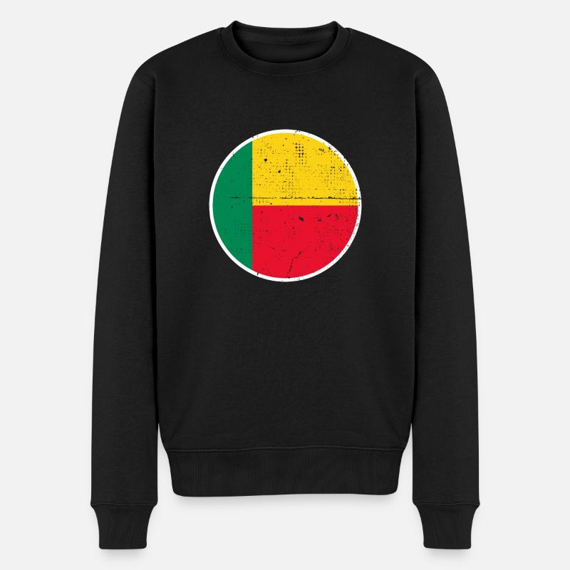 Bénin Bénin Drapeau Bénin Bénin - Pull Premium bio Homme - noir