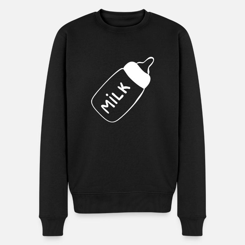 Bouteille de lait - Pull Premium bio Homme - noir