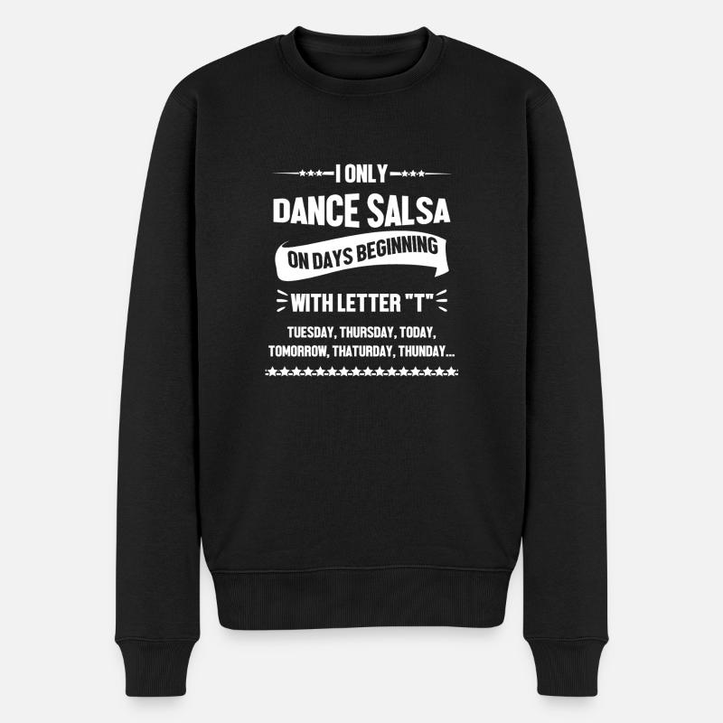 Salsa Tänzer Tänzerin - Männer Premium Bio Pullover - Schwarz