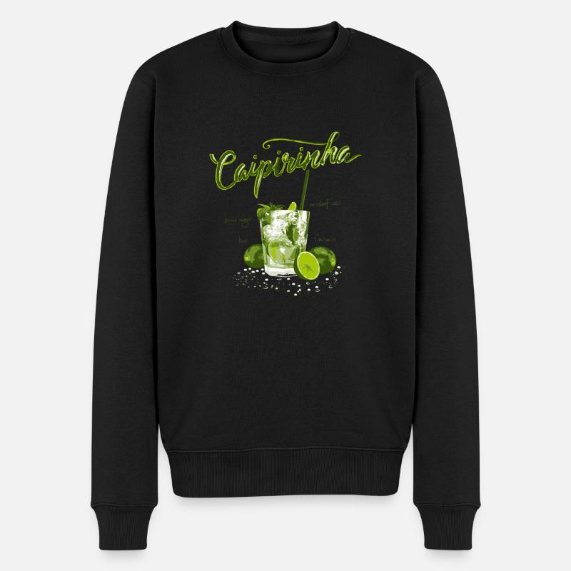 CAIPIRINHA - Männer Premium Bio Pullover - Schwarz