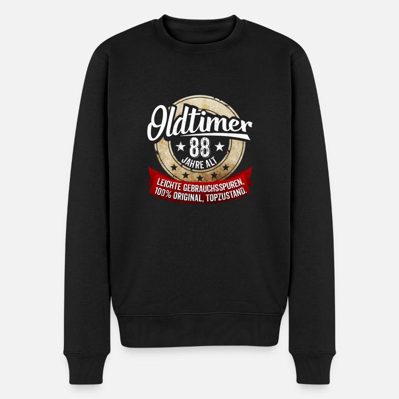 Zum 88. Geburtstag! - Männer Premium Bio Pullover - Schwarz