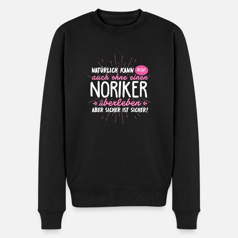 Niemals ohne NORIKER - Männer Premium Bio Pullover - Schwarz