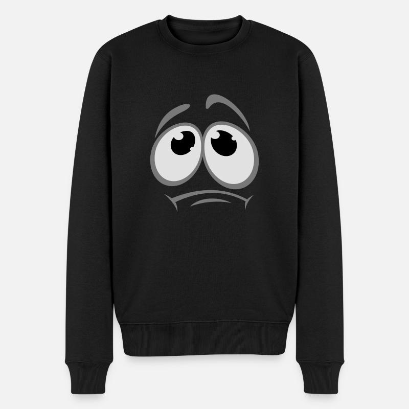 gesicht_1 - Pull Premium bio Homme - noir