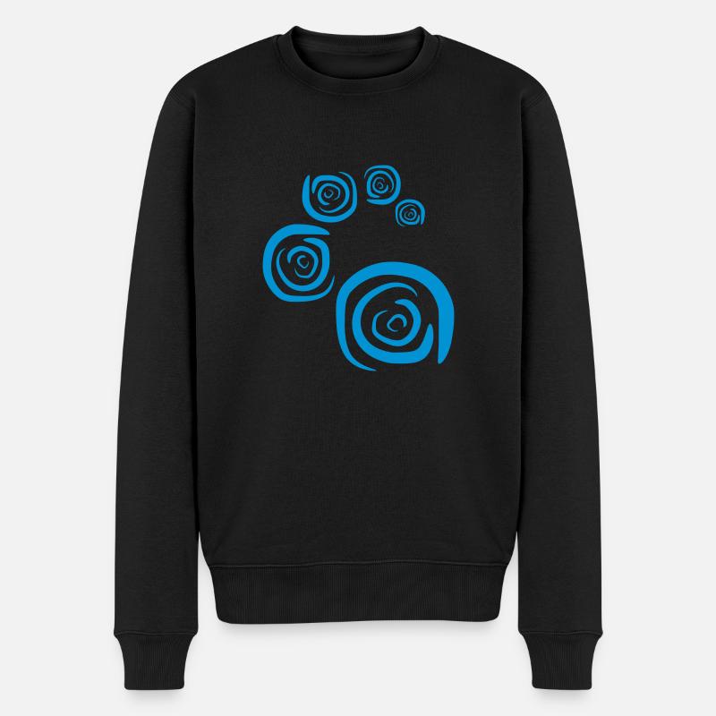 Vortex remous de l'eau de spirale - Pull Premium bio Homme - noir