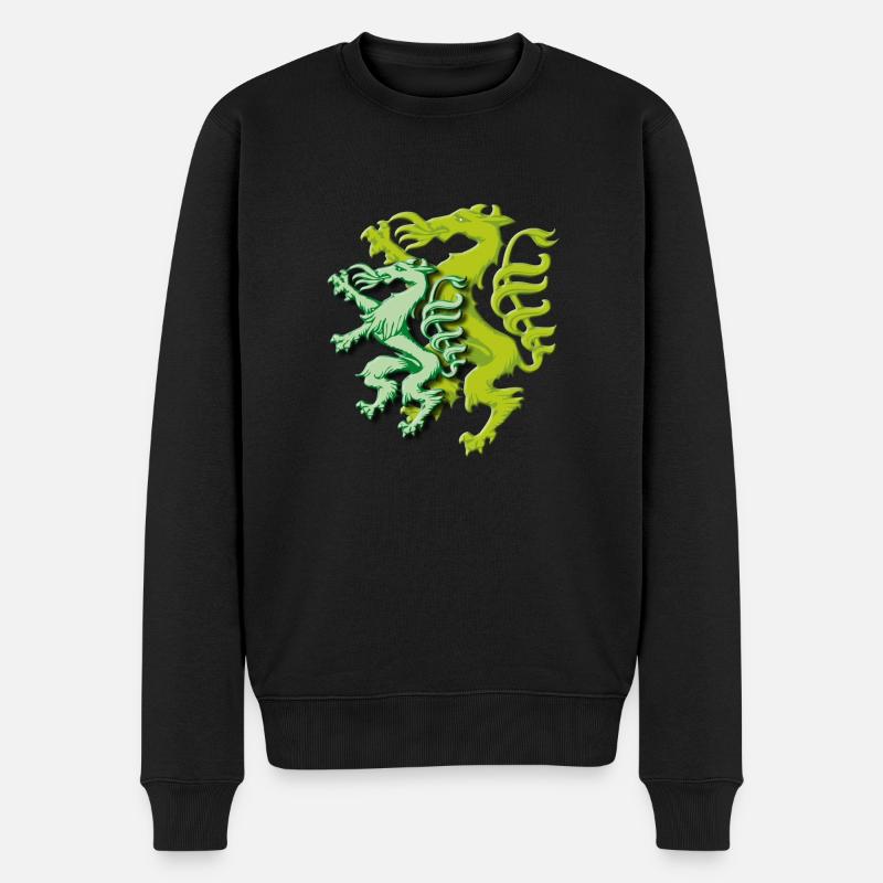 Steirischer Panther Wappen Steiermark Geschenk - Männer Premium Bio Pullover - Schwarz