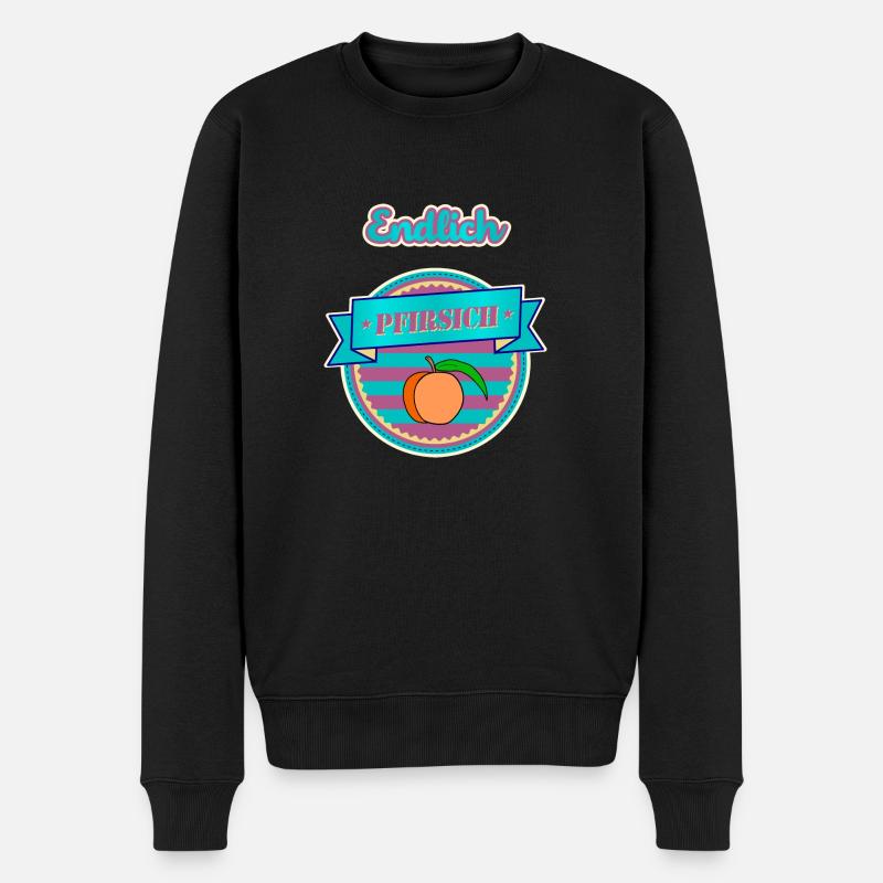 Endlich Pfirsich - Shirt 40. Geburtstag Shirt 40 - Männer Premium Bio Pullover - Schwarz