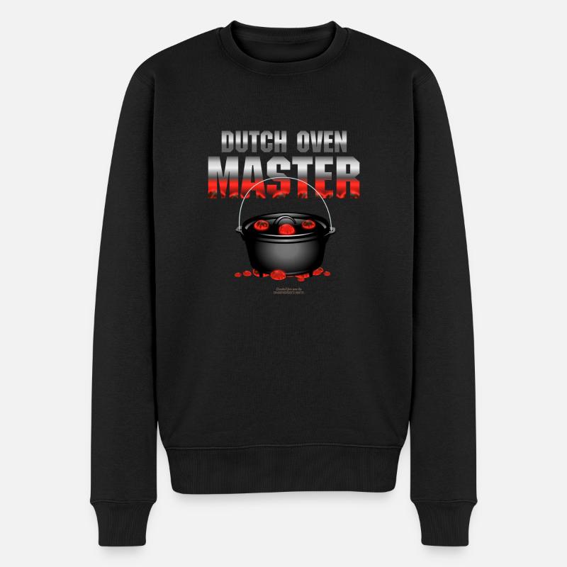 Dutch Oven Master - Männer Premium Bio Pullover - Schwarz