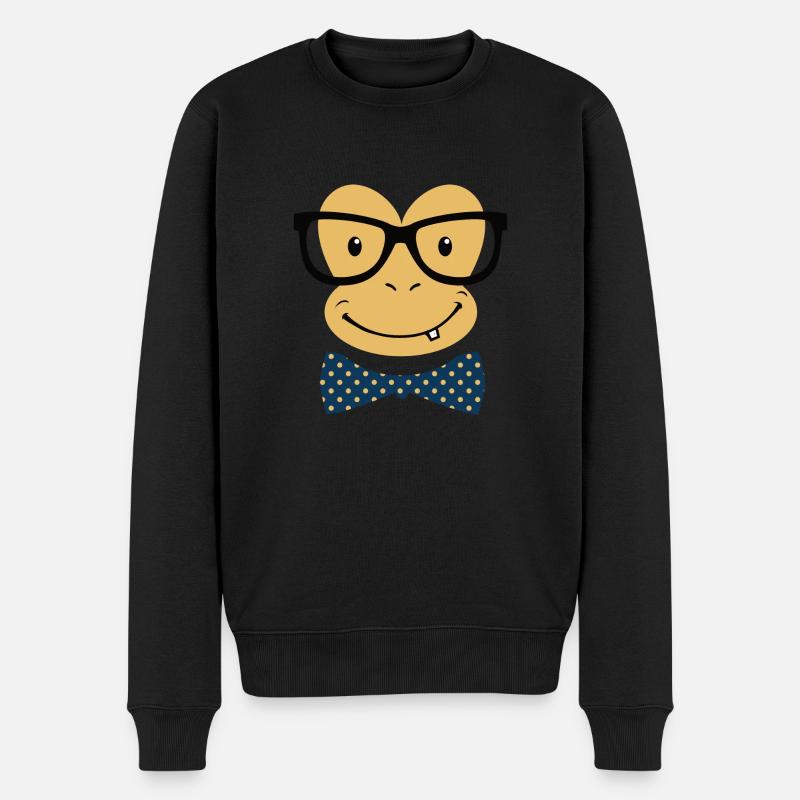 nerdy monkey - Pull Premium bio Homme - noir