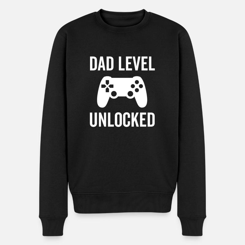 Niveau papa débloqué - Pull Premium bio Homme - noir