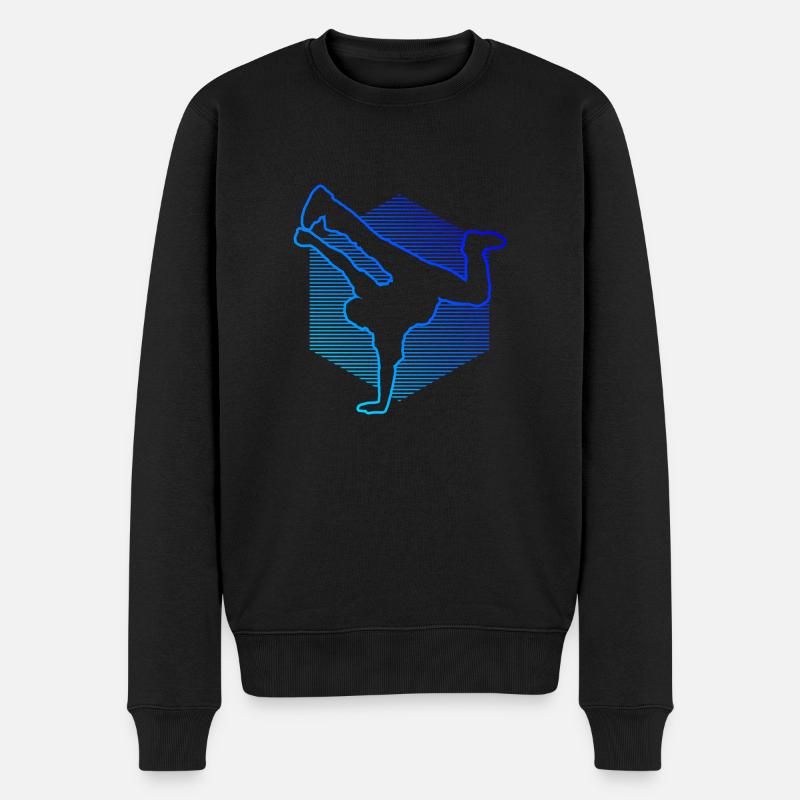 Hip Hop Breakdance Hiphop Kinder Bboy BGirl Breakd - Männer Premium Bio Pullover - Schwarz