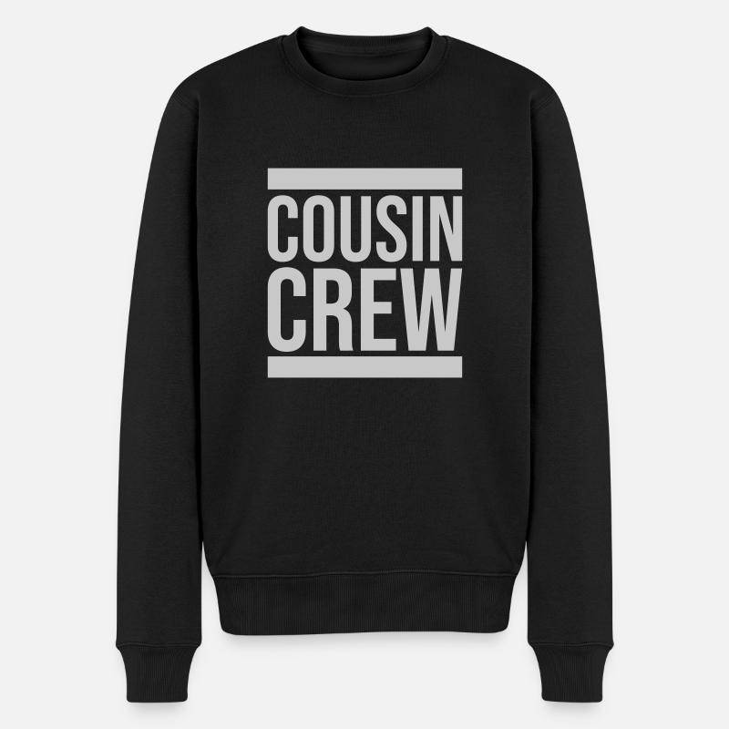 Leader Cousin Crew Team - Pull Premium bio Homme - noir