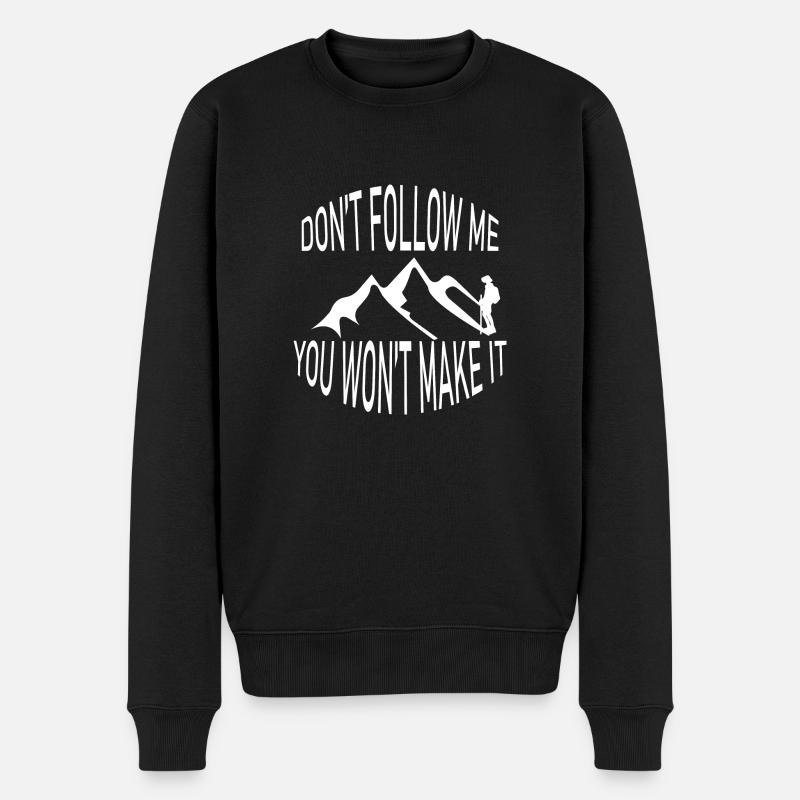 climbing - Männer Premium Bio Pullover - Schwarz