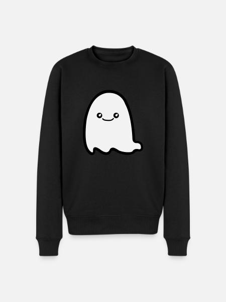 ghost comic - Männer Premium Bio Pullover - Schwarz