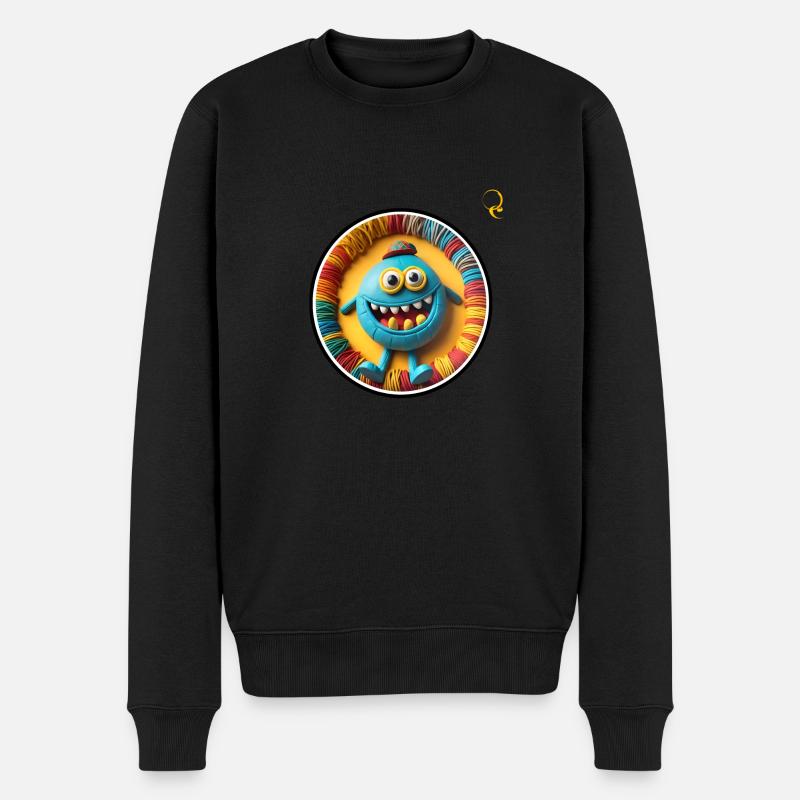 MONSTRE HEUREUX - Pull Premium bio Homme - noir