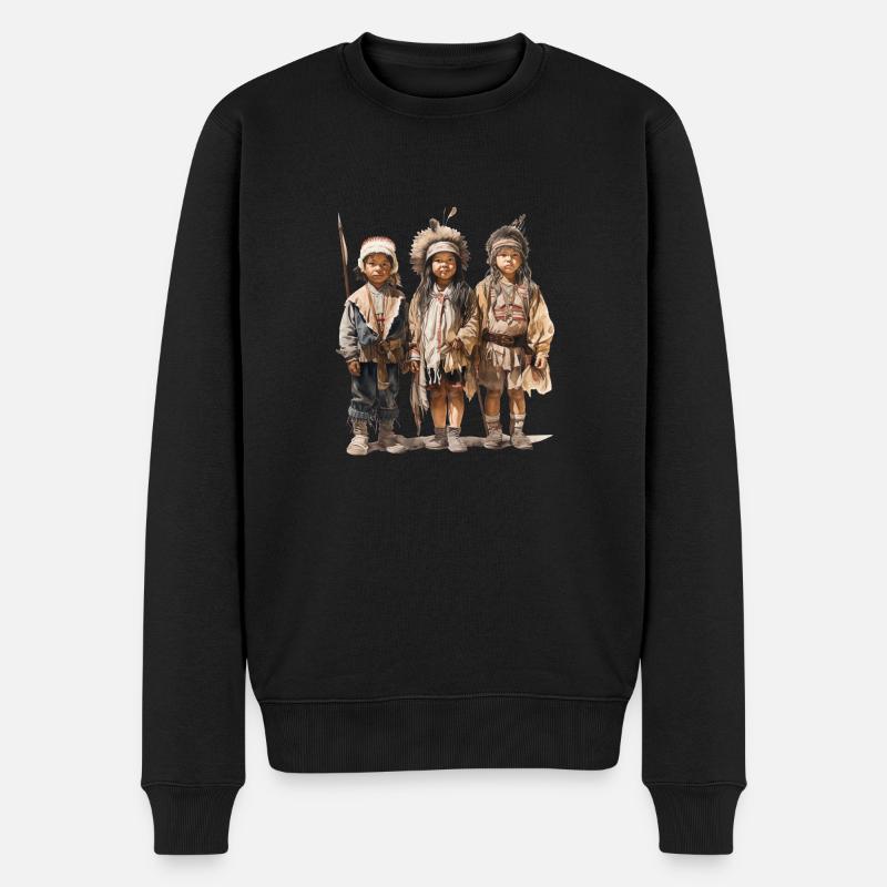 Rollenspiele im Faschingskostüm - Männer Premium Bio Pullover - Schwarz