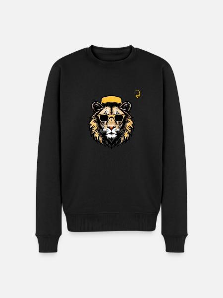LION! - Pull Premium bio Homme - noir