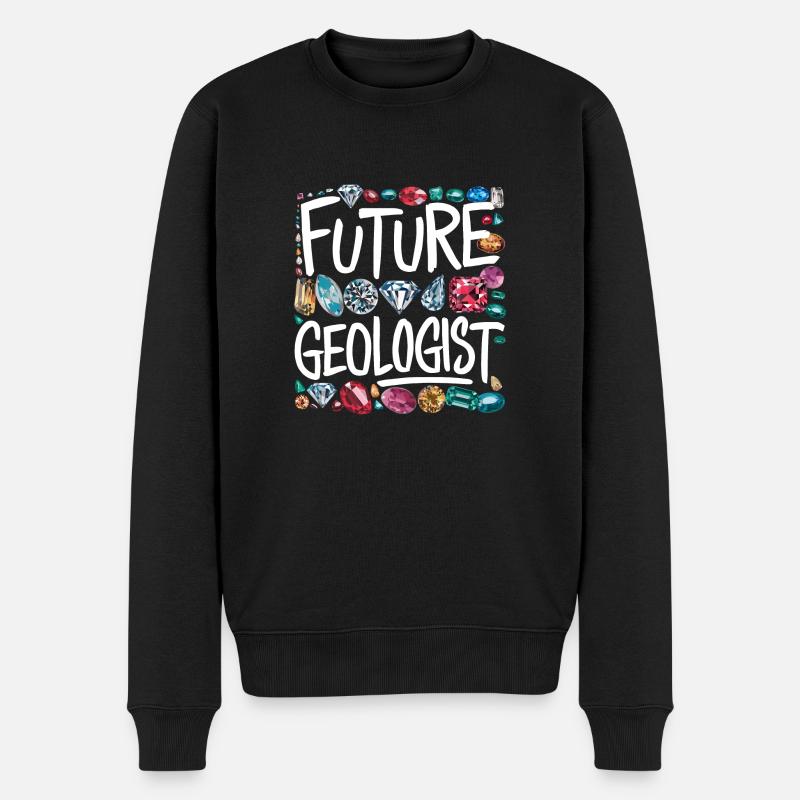 Carrière de futur géologue - Pull Premium bio Homme - noir