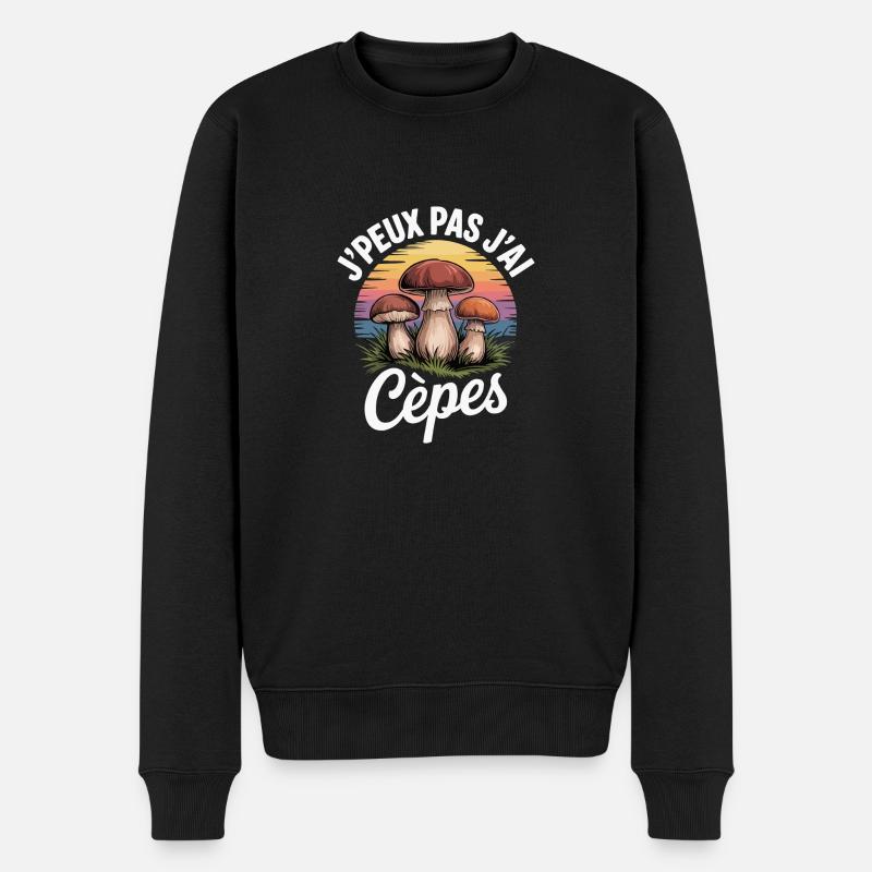 I Can't I Have Steinpilze – Humor für Verliebte - Männer Premium Bio Pullover - Schwarz