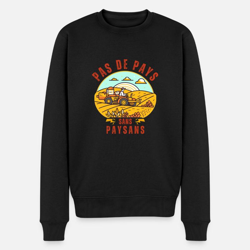 Pas de pays sans paysans - Pull Premium bio Homme - noir