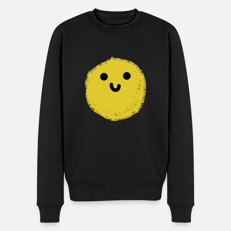 Balloy (Boule jaune) - Pull Premium bio Homme - noir