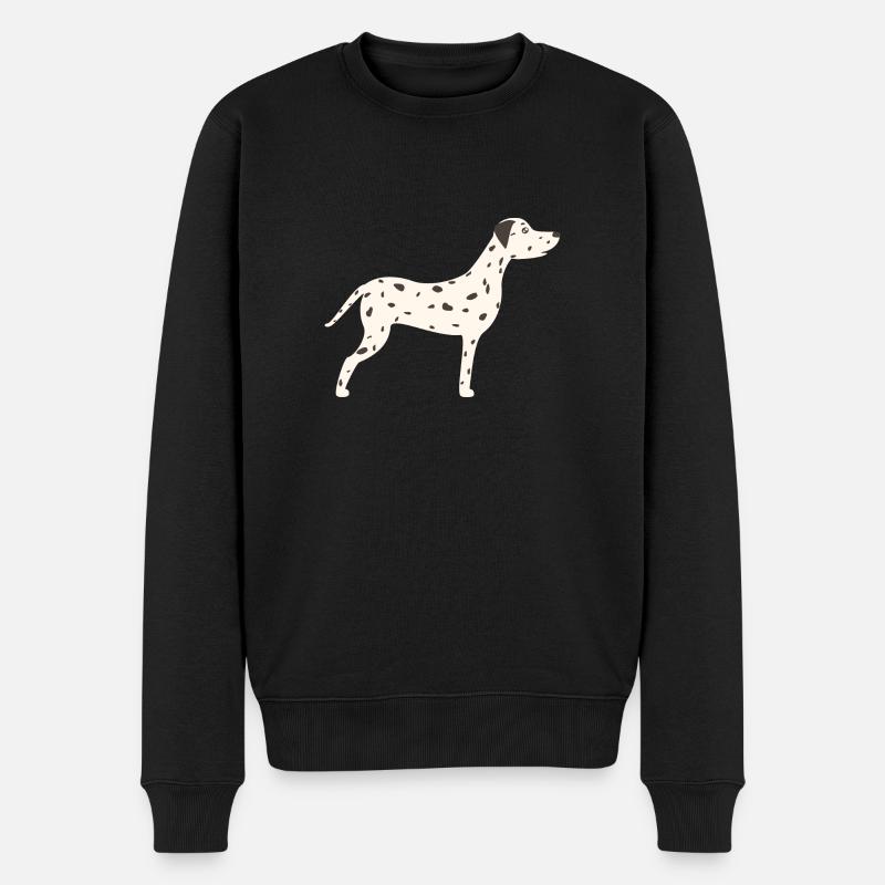 Dalmatiner - Männer Premium Bio Pullover - Schwarz