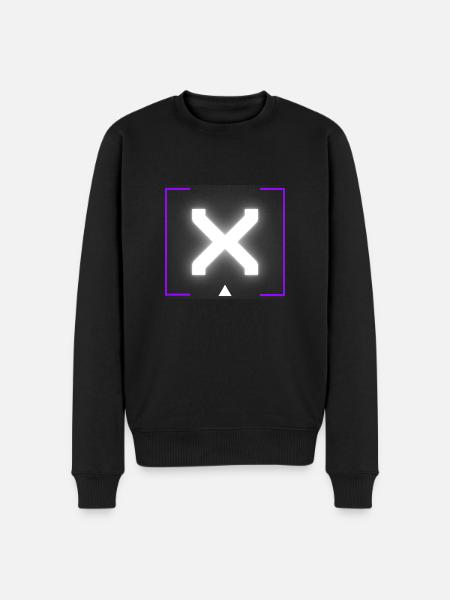 Letter "X" - Men's Premium Organic Jumper - black