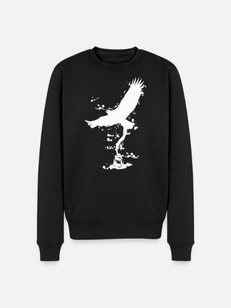 Eagle | Bird | Freedom | Ink - Men's Premium Organic Jumper - black