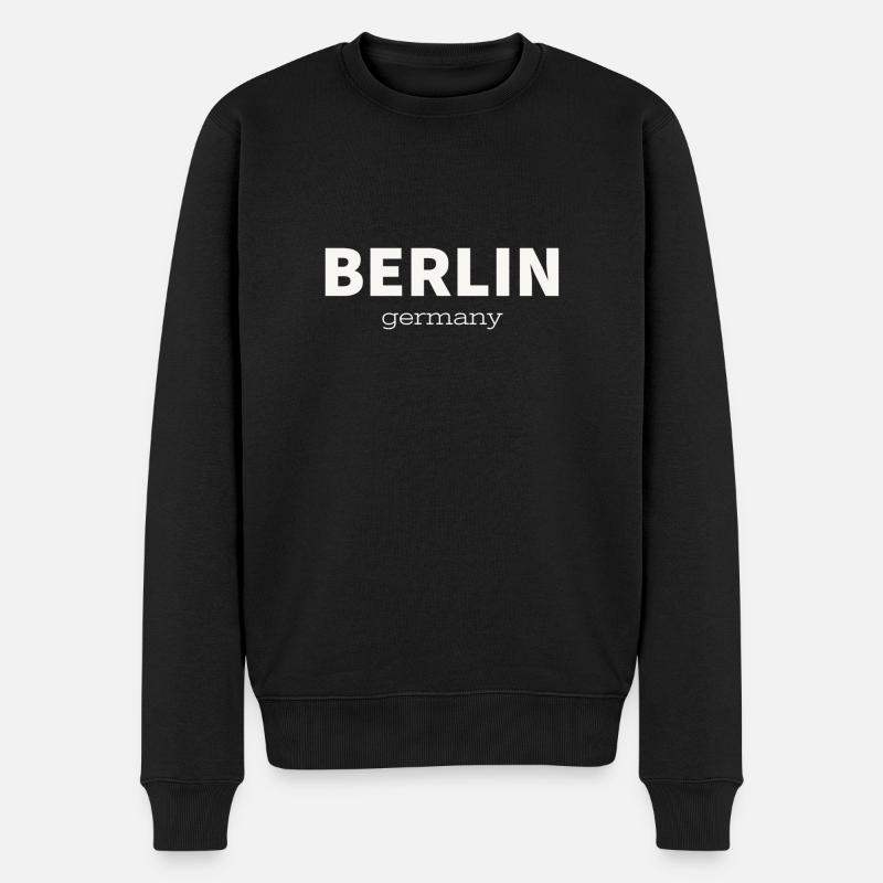 BERLIN - Pull Premium bio Homme - noir
