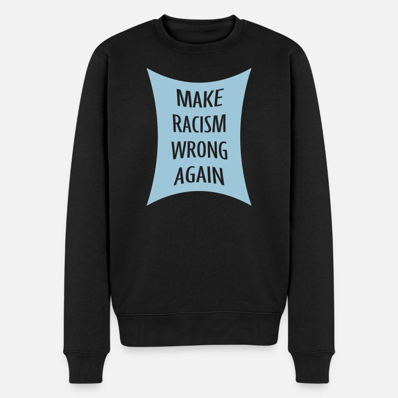 Rendre le racisme répréhensible - Pull Premium bio Homme - noir