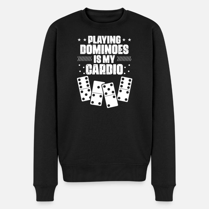 Conception de jeux Domino - Pull Premium bio Homme - noir