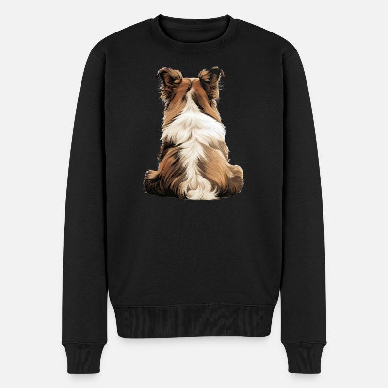 Chien de berger Shetland - Pull Premium bio Homme - noir