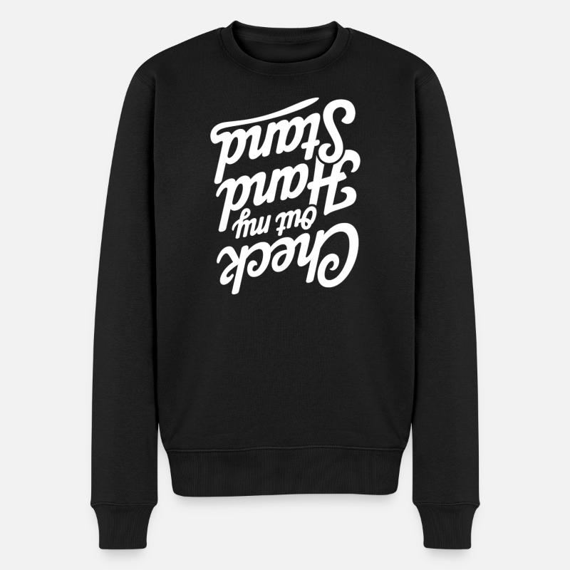 Citation inspirante Typographie Design - Pull Premium bio Homme - noir