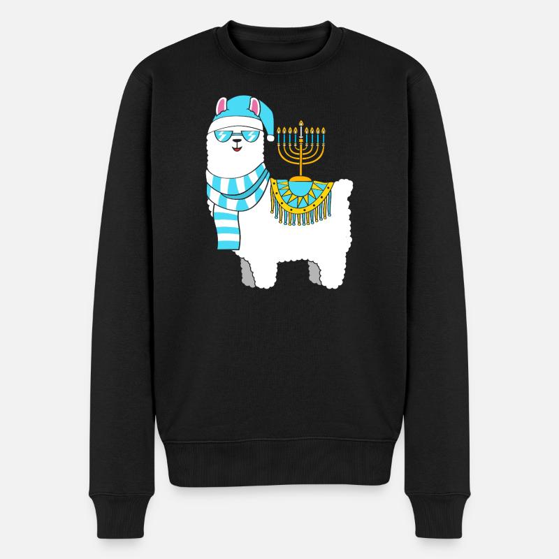 Chanukkah Hanukkah Hanukah - Männer Premium Bio Pullover - Schwarz