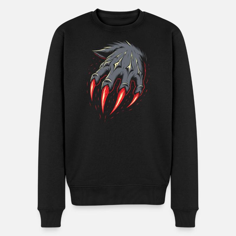 Costume de loup-garou Griffes Halloween - Pull Premium bio Homme - noir