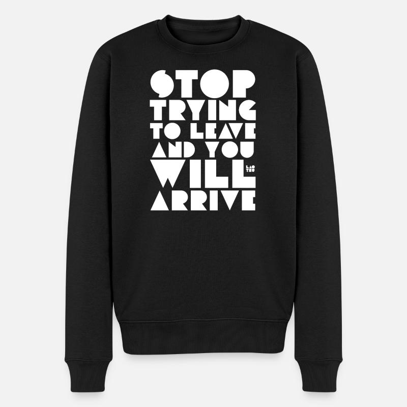 Citation de Lao Tseu - Pull Premium bio Homme - noir