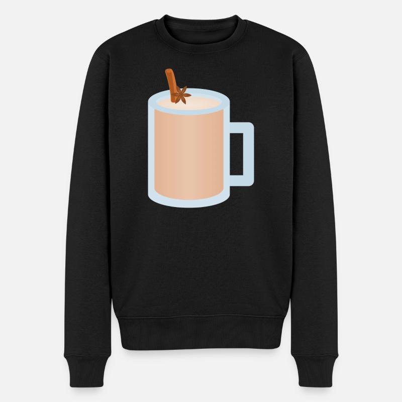 Illustration de tasse Chai Latte - Pull Premium bio Homme - noir