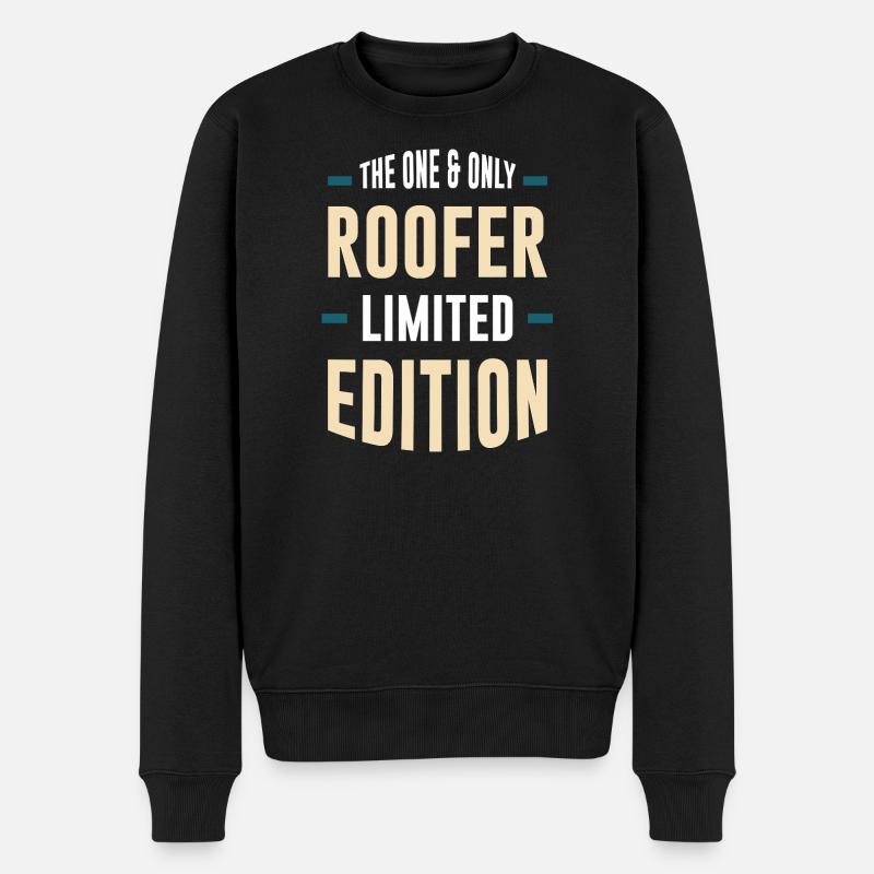 Roofer Limited Edition - Männer Premium Bio Pullover - Schwarz