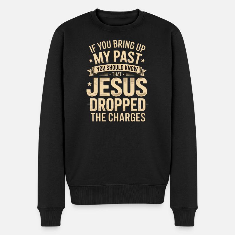 Jésus a retiré les charges - Pull Premium bio Homme - noir