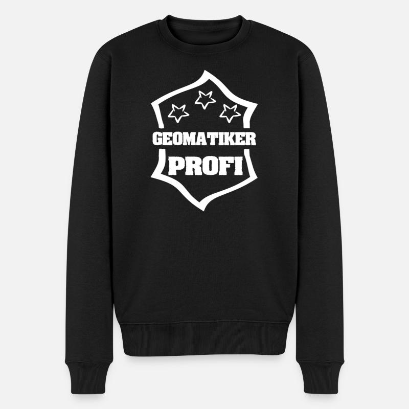 Beruf Geomatiker - Männer Premium Bio Pullover - Schwarz
